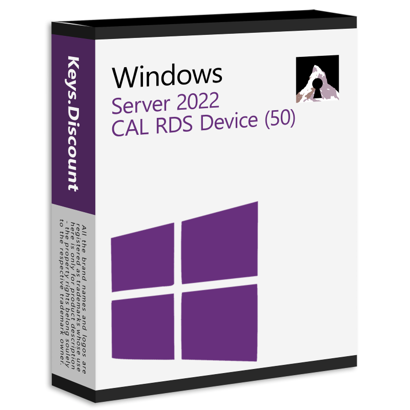 Server 2022 CAL RDS Device (50) Keys.Discount